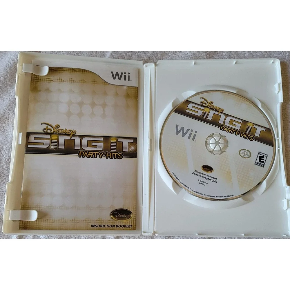 Nintendo Wii Disney‎ Sing It Party Hits Adult Owned case/manual/disc